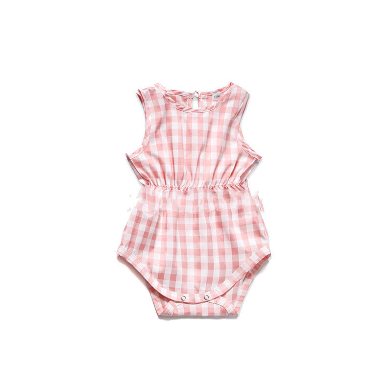 Plaid Dress Parent-child Baby Wear