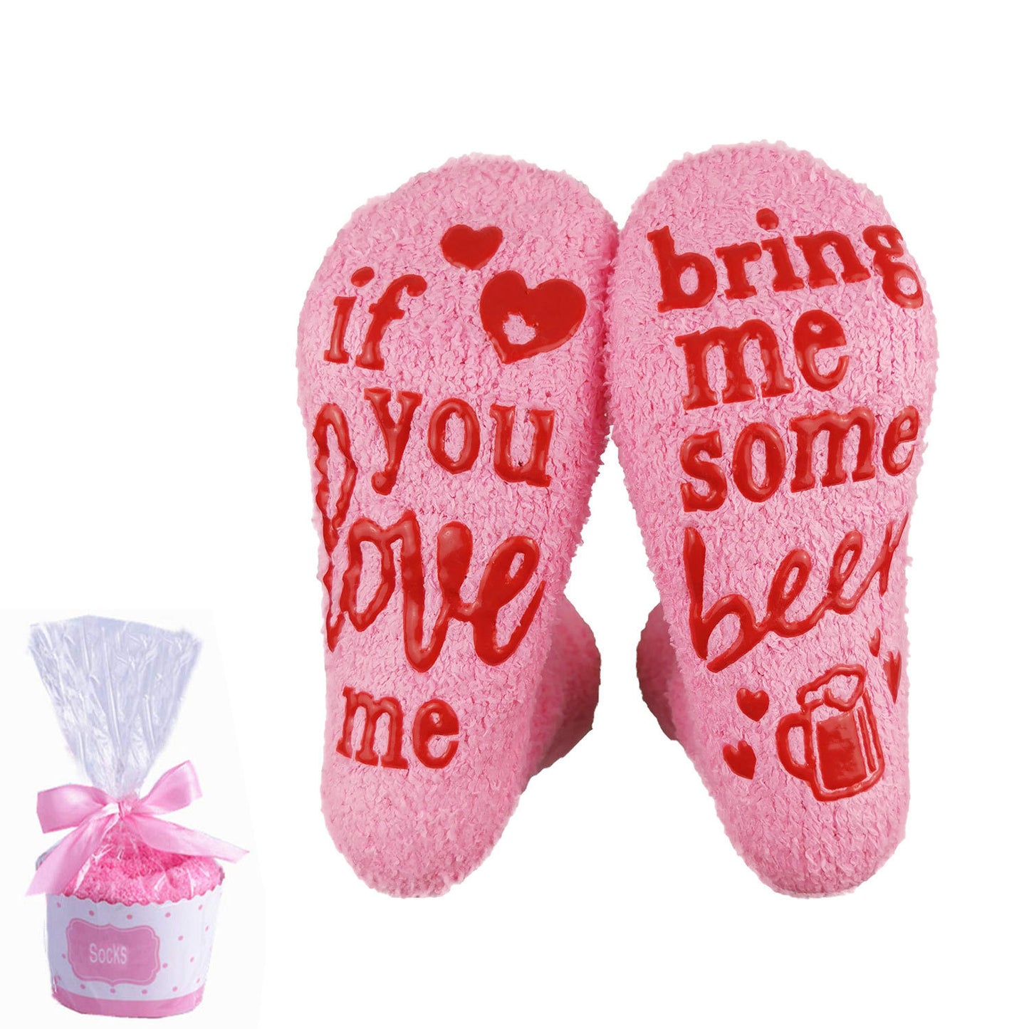 If You Love Me Bing Me Chocolate Coffee Wine Dispensing Cake Socks Terry Sock