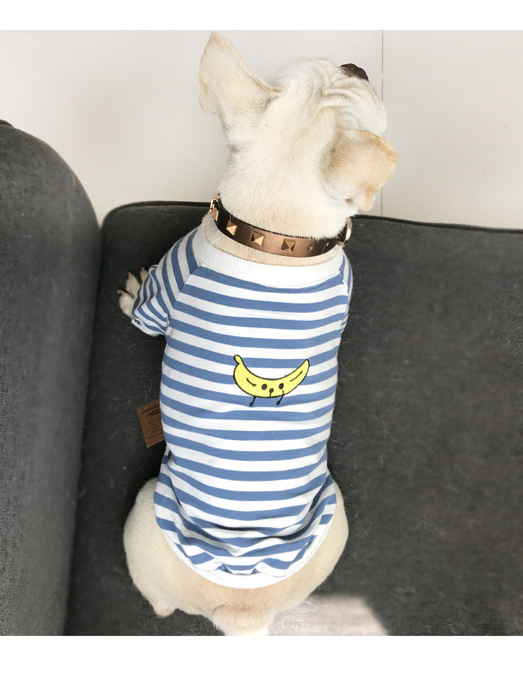 Adult pet striped parent-child outfit