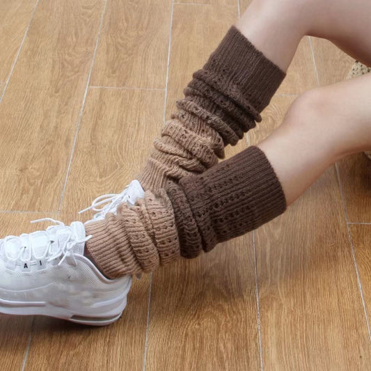 Fall Winter Fashion Gradient Soft Cashmere Foot Sock Women