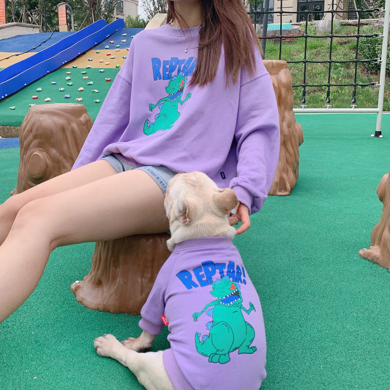 Printed Dog Two-legged Pet Parent-child Outfit