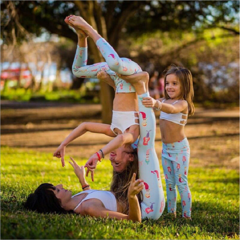 Dance fitness  parent-child yoga suit