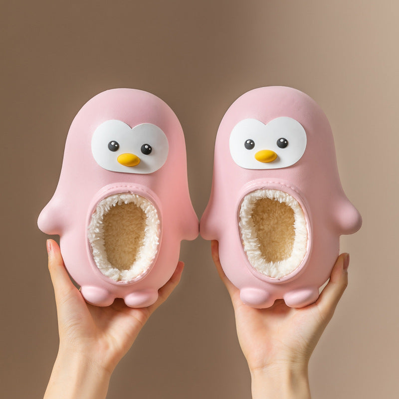 Children's Cotton Slippers Autumn And Winter Parent-child Baby Home Room