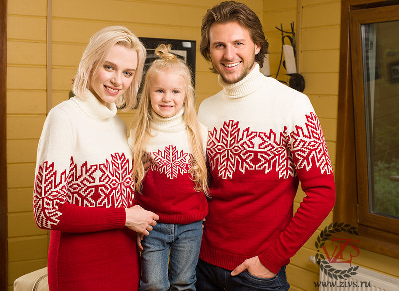 New Christmas Parent-child Sweater Jacquard