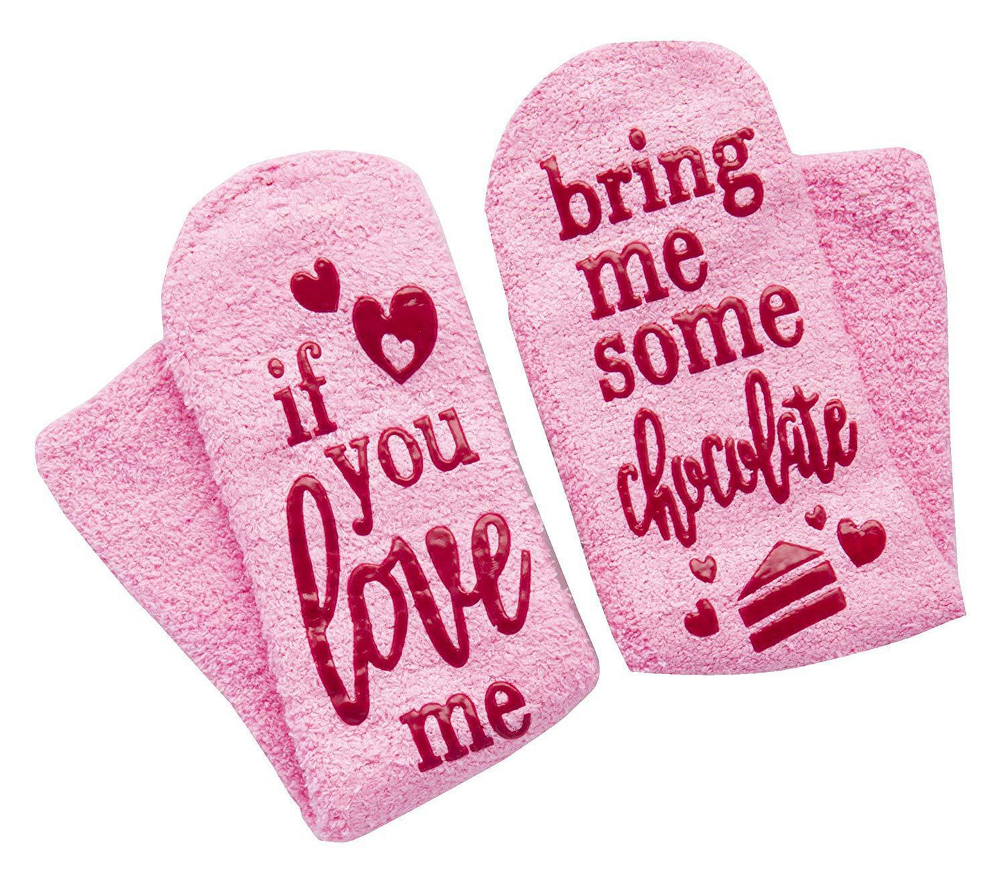 If You Love Me Bing Me Chocolate Coffee Wine Dispensing Cake Socks Terry Sock