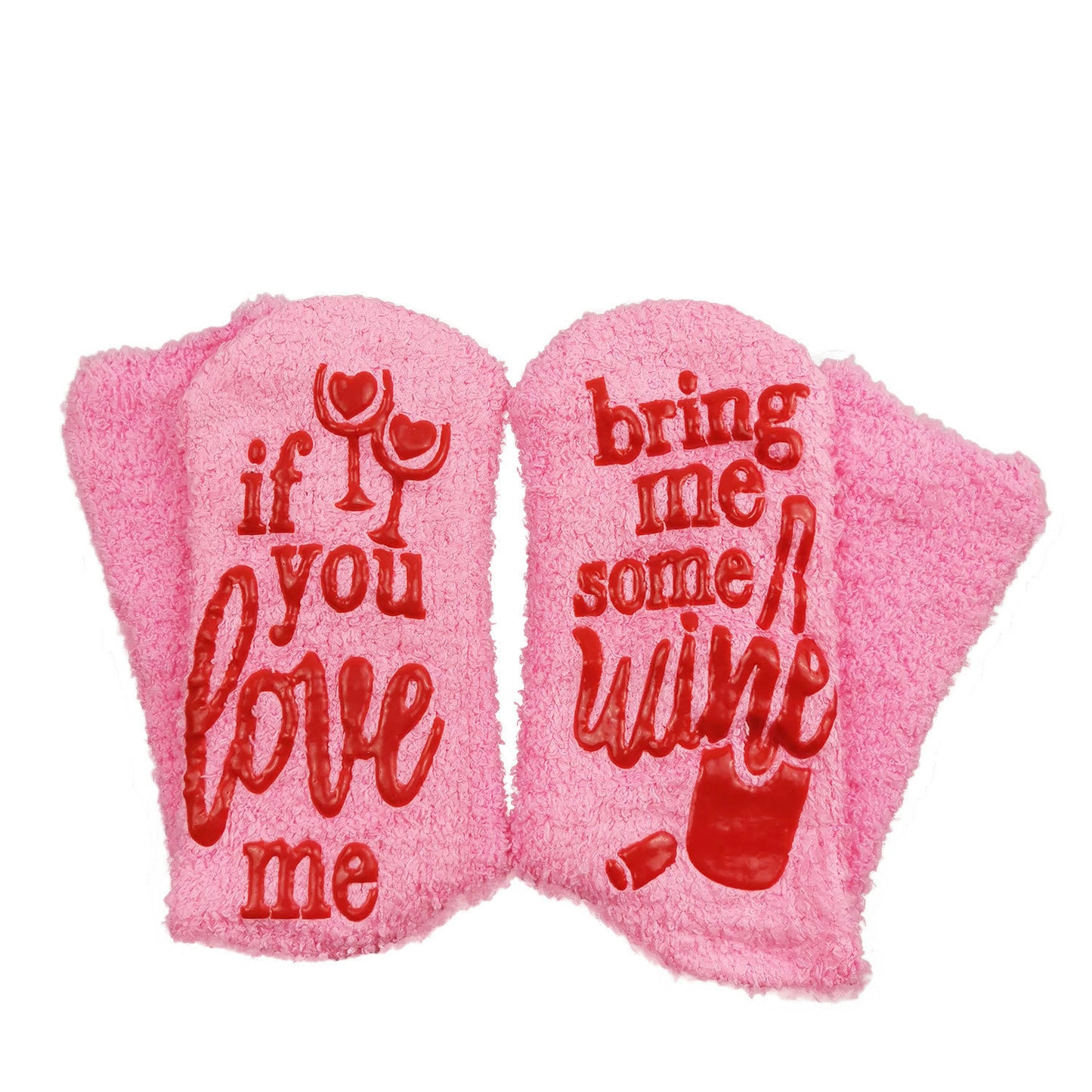 If You Love Me Bing Me Chocolate Coffee Wine Dispensing Cake Socks Terry Sock