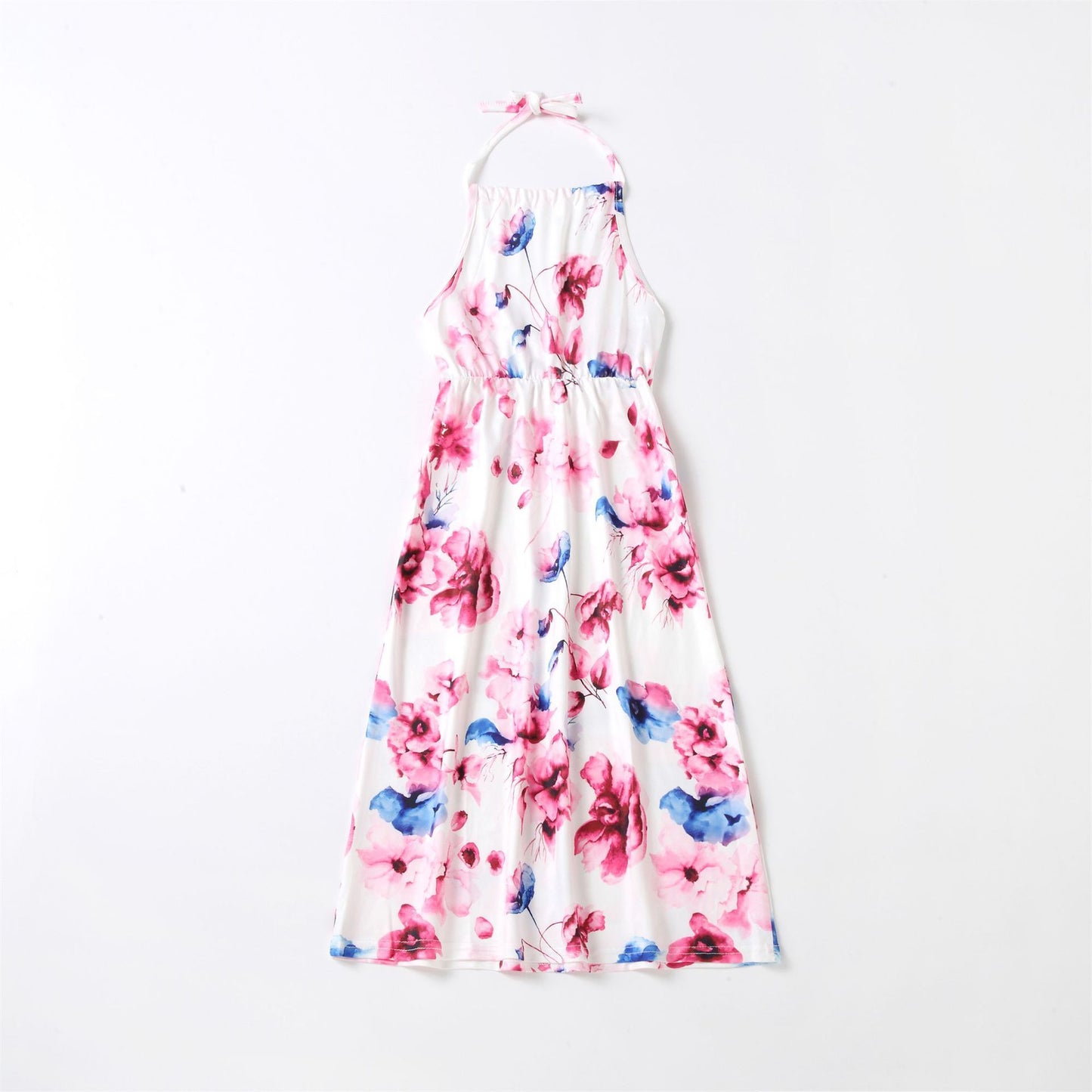 Floral Print Fashion Dress Parent-Child Long Dress